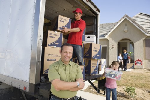 Local truck loaded for a residential move near Colyers