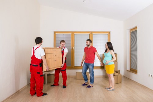 Professional movers handling a residential removal in Colyers