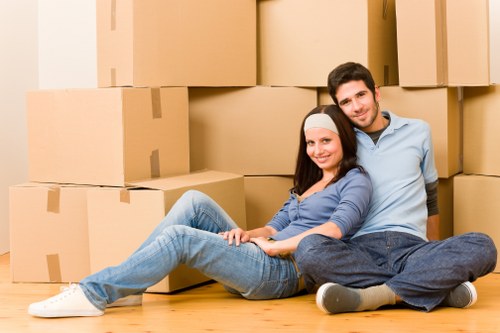 Home moving team planning a move in Colyers
