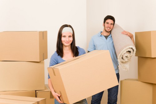 Local removal team preparing for a house move in Colyers