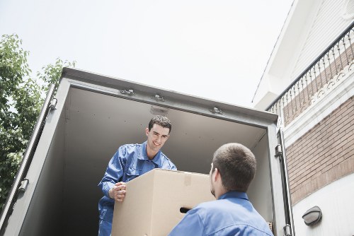 Professional removals van assisting a small business move in Colyers